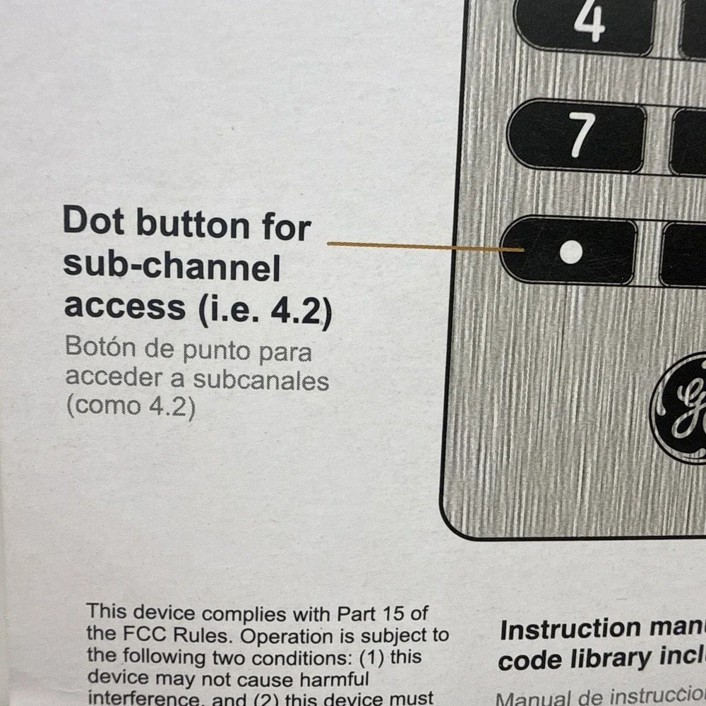 General Electric 33709 4 Device Universal Remote Control - New Silver